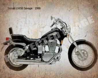 Suzuki VS800 intruso 1992 Motocicleta Vintage Metal Tin Señal Cartel Placa de pared Suzuki VS800 intruso 1992 Motocicleta Vintage Metal Tin Señal Cartel Placa de pared