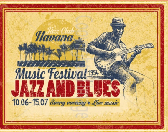 Jazz Festival Vintage Sign Jazz Festival Vintage Sign