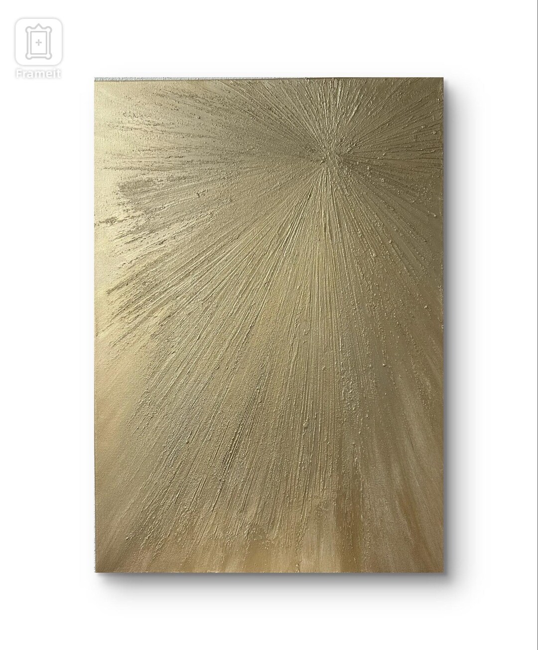 3D Painting Structural Paste and Acrylic on Canvas, Abstract Picture of ...