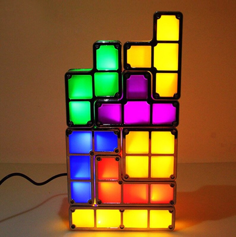 tetris stackable led lamp
