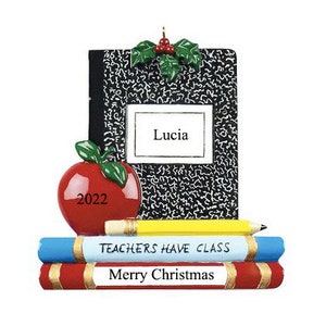 Personalised Christmas Bauble Decoration - Teacher Ornament