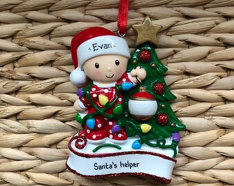 Baby's 2nd Christmas Ornament, Baby Girl Ornament, Baby Boy Ornament, My 1st Christmas, Newborn, Personalised Christmas Bauble Decoration