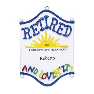 Personalised Christmas Bauble Decoration - Retirement Ornament