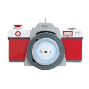Gepersonaliseerde kerstbal decoratie - Camera Ornament | Fotograaf Ornament