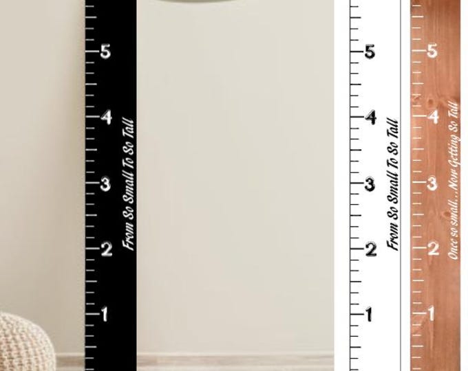 Featured listing image: Customizable Kid's Growth Chart -6ft  Handmade Nursery Decor Growth Chart  Leaning Growth Chart