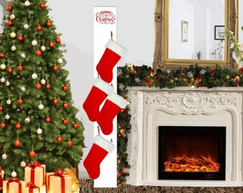 Christmas Stocking Hanger|Stocking Holder|Stocking Hook|Vertical Stocking Hanger|No Mantel Stocking Hanger|Leaning Stocking Hanger Holder