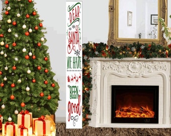 Dear Santa Stocking Holder 6ft Vertical Stocking Hanger