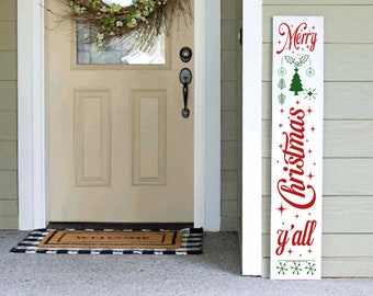 Merry Christmas Porch Leaner Sigh | 4ft 5ft 6ft Porch Leaner