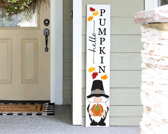 Thanksgiving Fall Welcome Sign | Tall Porch Sign | Hello Porch Sign | 4ft 5ft 6ft Welcom Sign