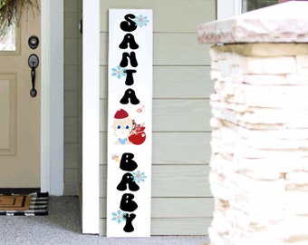 Christmas Porch Sign | Holiday Porch Sign | Let there be peace Porch Leaner Sign | 4ft 5ft 6ft Porch Sign | Welcome Sign