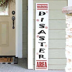 Funny &#39;Get Off My Porch&#39; Sign: Sarcastic Welcome Decor