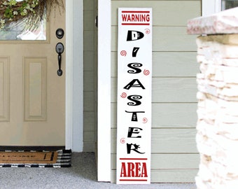 Warning Sign | Funny Porch Sign | Get off my Porch | Funny Sarcastic All Season Porch Sign Leaner | Go Away| Unwelcome Sign | Welcome Sign