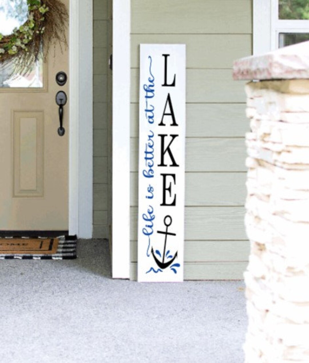 Life is Better at the Lake Porch Sign Porch Leaners Wooden Signs