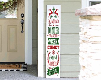 Christmas Porch Leaner Sign | Humbug Welcome Sign | 4ft 5ft 6ft Porch Sign | Tall  Porch Sign | Holiday Porch Sign | Christmas Porch Sign