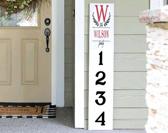 Address Porch Sign | Address Sign | 4ft 5ft 6ft Porch Sign