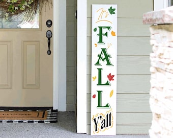 Fall Porch Sign | Tall Welcome Sign | 4ft 5ft 6ft Porch Sign |
