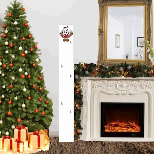 Handmade Vertical Christmas Stocking Hanger: Porch Leaner Decor