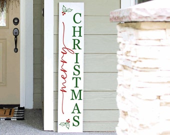 Merry Christmas Porch Leaner Sign | Welcome Sign | 4ft 5ft 6ft Christmas Tall  Porch Sign Funny Christmas Sign