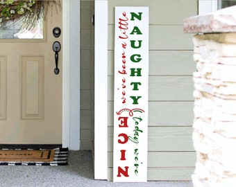Christmas Porch Leaner Sign | Humbug Welcome Sign | 4ft 5ft 6ft Porch Sign | Tall  Porch Sign | Holiday Porch Sign | Christmas Porch Sign