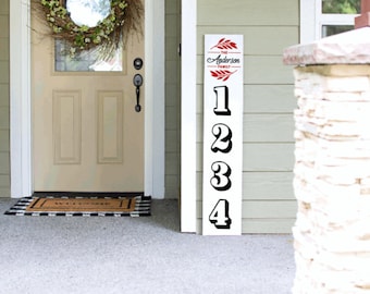 Address Porch Sign | Address Sign | 4ft 5ft 6ft Porch Sign