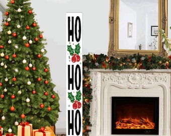 Ho Ho Ho Christmas Stocking Holder 6ft Vertical Stocking Hanger