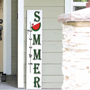 Handgefertigtes Willkommensschild für die Sommer Wassermelone