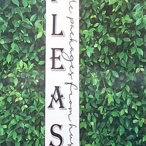 Funny Porch Sign: Hide Packages From Husband - Vertical Welcome Decor