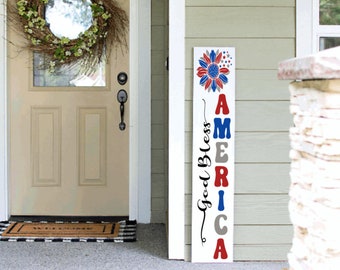 Tall Porch Welcome Sign | Welcome Sign | 4ft 5ft 6ft Porch Sign