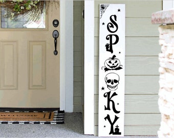 Halloween Tall Porch Sign | Holiday Porch Sign | Tall Porch Sign | Halloween Porch Sign |