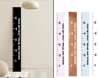 Customizable Kid's Growth Chart -6ft  Handmade Nursery Decor Growth Chart  Leaning Growth Chart