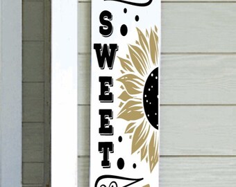 Personalize your Home Sweet Home Sunflower Porch Leaning Sign 4ft 5ft 6ft Custom Colors  Spring Summer Porch Decor | Welcome Sign