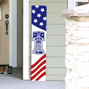 4th of July Decor | Summer Porch Sign | Tall Porch Sign | Patriotic Porch Sign | Liberty Sign | 4ft 5ft 6ft Spring Summer Porch Tall Sign