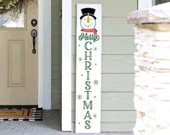 Christmas Porch Sign | Holiday Porh Deor | 4ft 5ft 6ft Porch Sign | Tall Porch Sign | Welcome Sign | Holiday Welcome Sign