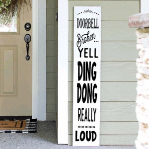 Funny Porch Sign: Sarcastic Welcome Decor, Get Off My Porch
