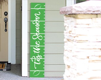 Football Season Welcome Sign, Football Tis the Season Porch Sign, Sports Welcome Sign 4ft, 5ft, 6ft Sign