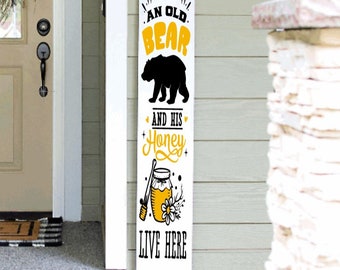 Welcome Porch Sign | 4ft 5ft 6ft Porch Leaner | Welcome Sign | Home Gift Sign | Spring Summer Porch Decor | Spring Summer Porch Tall Sign