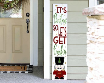 Merry Christmas Porch Leaner Sign | Welcome Sign | 4ft 5ft 6ft Christmas Tall  Porch Sign Funny Christmas Sign
