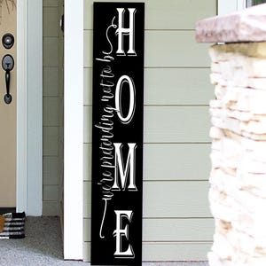 Funny Porch Sign: Sarcastic Go Away Decor - All Season
