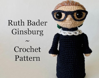 Patron au crochet Ruth Bader Ginsburg (PDF)