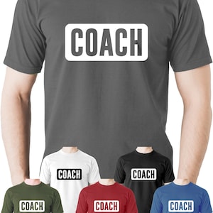 Coach T Shirt Clothing Personal Trainer PT Fitness Instructor Gym Workout Top
