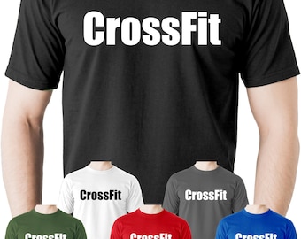 CrossFit T-Shirt Fitness Gym Workout Training Games Sports Fit Top Tee Clothing