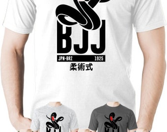 Black Mamba Brazilian Jiu Jitsu T-Shirt Clothing Martial Arts BJJ UFC MMA Tee