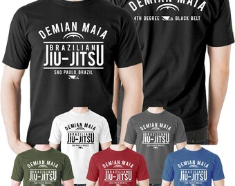 Brazilian Jiu Jitsu Demian Maia T-Shirt Martial Arts BJJ UFC MMA Tee Clothing