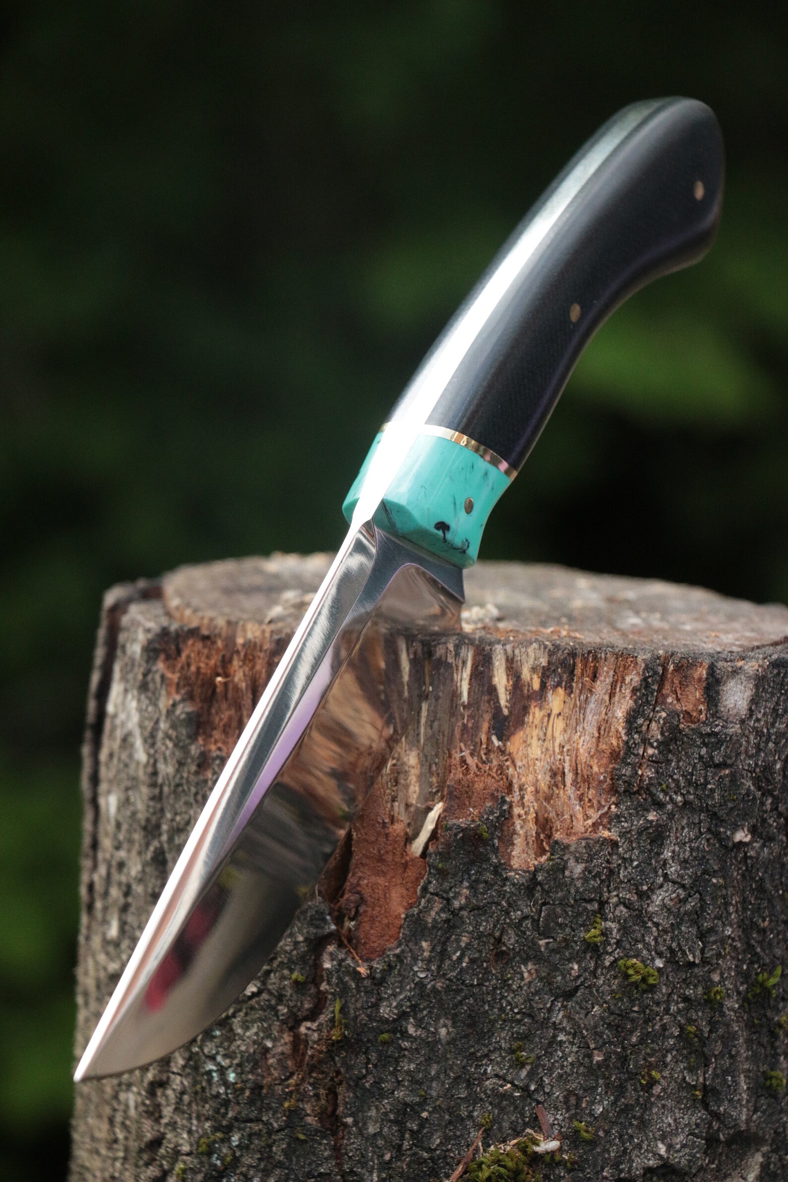 Handmade Turquoise 'Navajo' Knife with leather Sheath Etsy