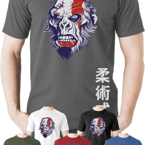 Brazilian Jiu Jitsu Gorilla T-Shirt Clothing Martial Arts BJJ UFC Top MMA Tee