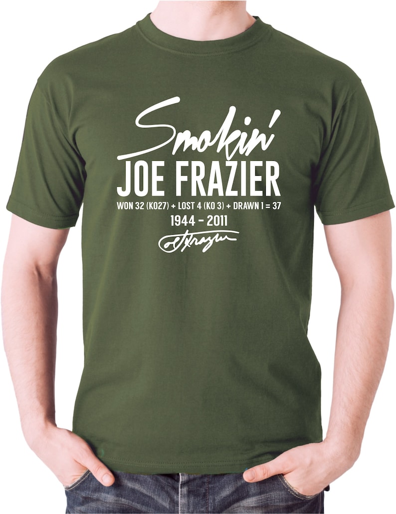 Joe Frazier Smokin Joe Tshirt Boxing Boxer Sports Champion Tee Top