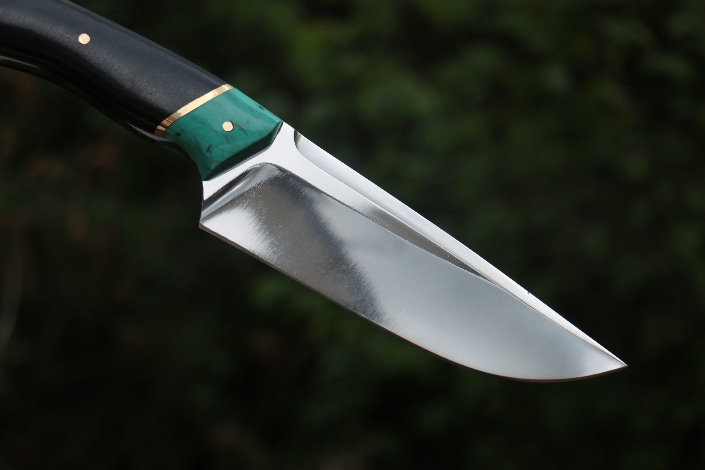 Handmade 'Navajo' Knife with leather Sheath and Free Etsy