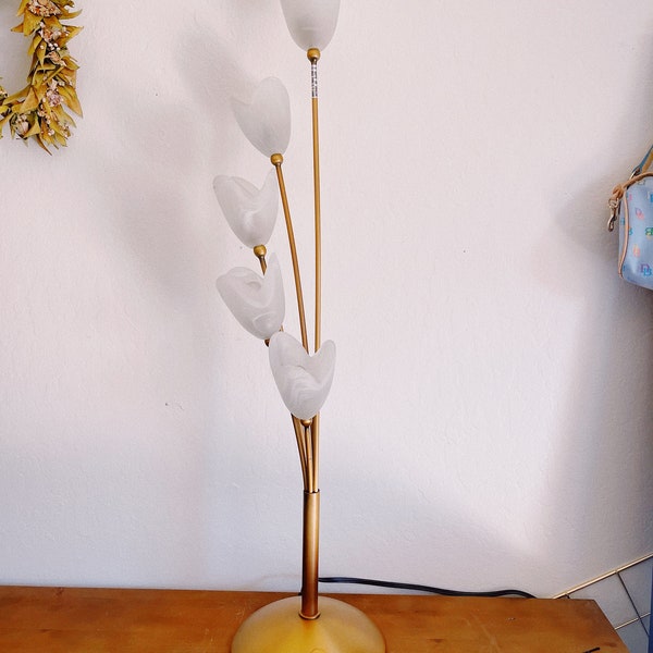 Antique Tulip Lamp - Etsy