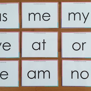Palabras de dos letras, Aprenda a leer palabras de dos letras, Palabras reconocibles a simple vista de dos letras, Palabras de CV, Preescolar, Jardín de infantes, Palabras de prejardín de infantes, Práctica de lectura temprana