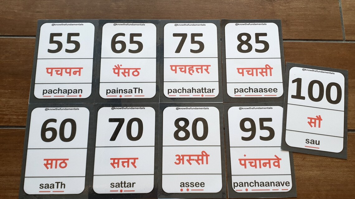 1 100 numbers printable hindi numbers count to 100 hindi